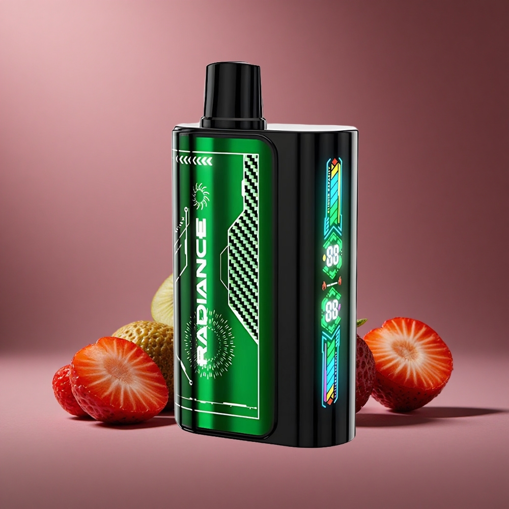 Erdbeere-Kiwi JNR Radiance 31000 Züge Österreich Großhandel Typ-C Ladung 950 mAh Akku
