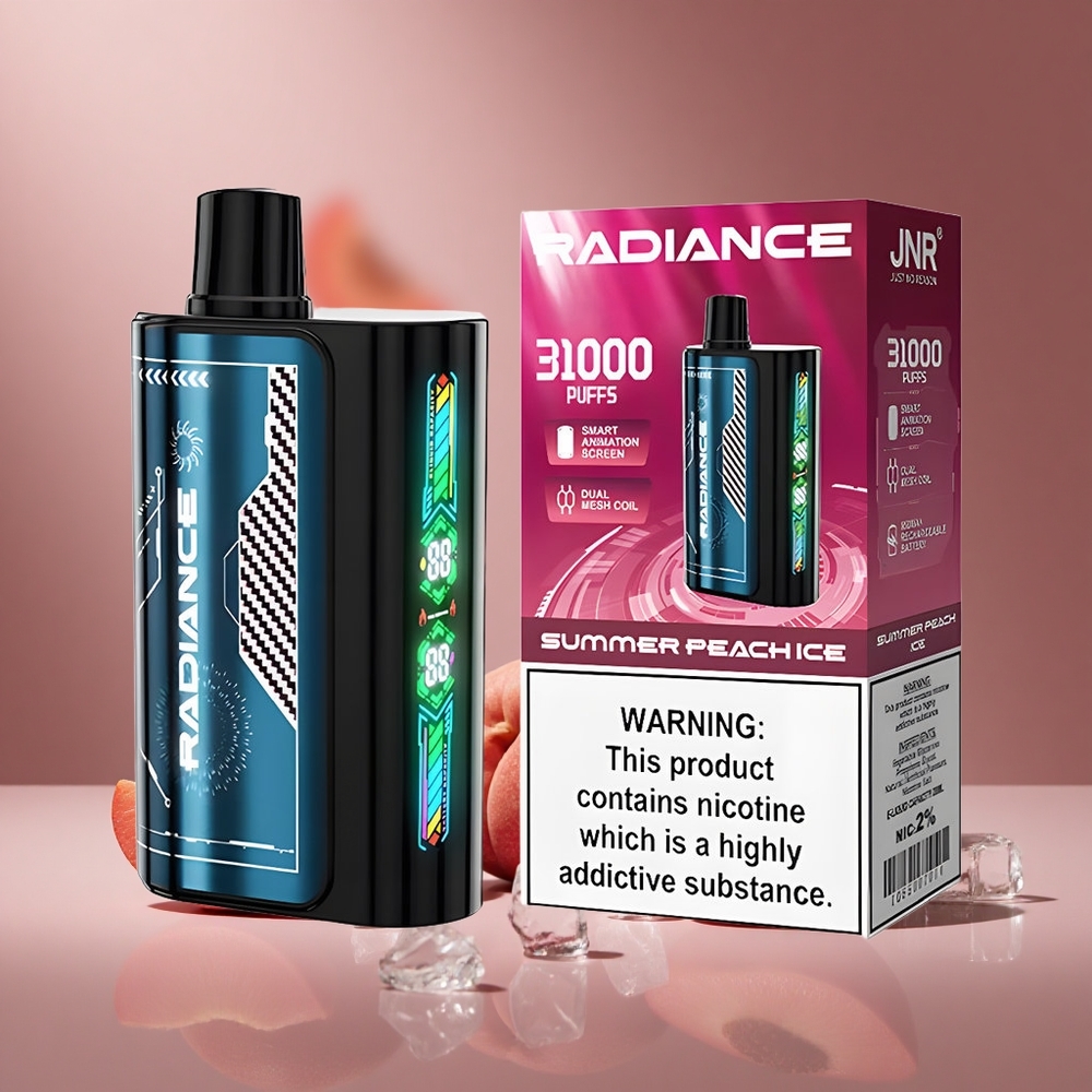 Sommer Pfirsich Eis JNR Radiance 31000 Züge Österreich Großhandel Dual Mesh Coil