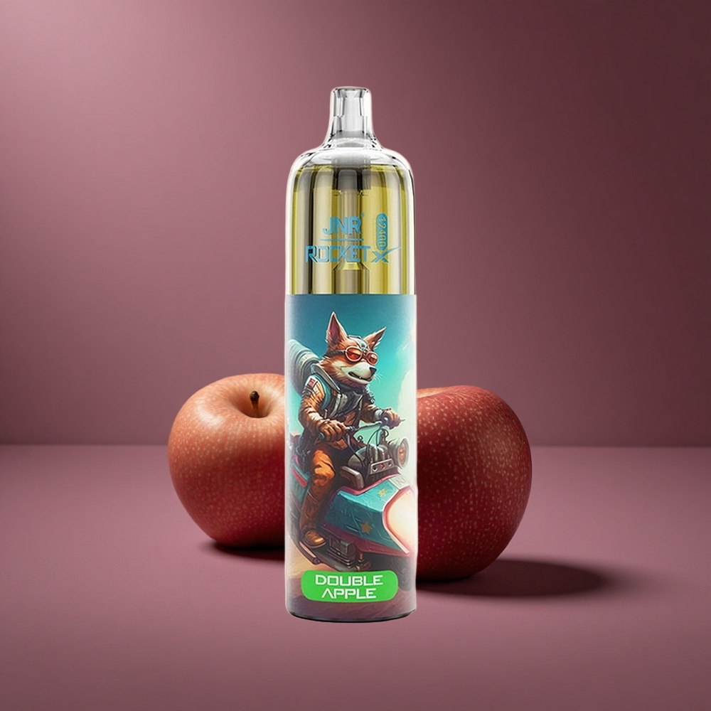 Doppelapfel JNR Rocket-X 12400 Puffs Österreich Großhandel mit RGB-Lichtern und Typ-C Schnellladung