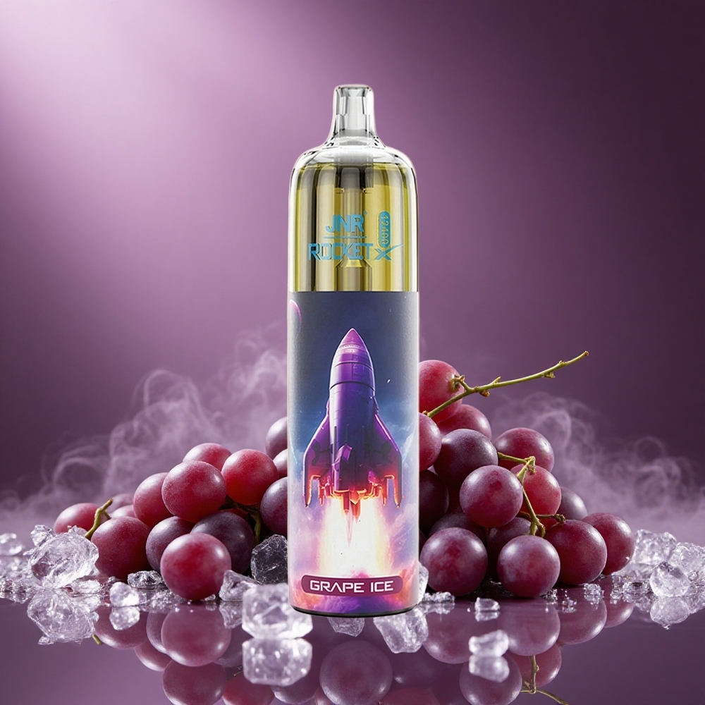 Traube Eis JNR Rocket-X 12400 Puffs Österreich Großhandel mit RGB-Lichtern und Typ-C Schnellladung