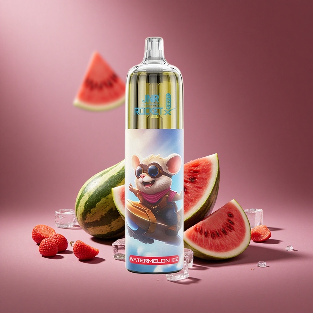 Wassermelone-Eis JNR Rocket-X 12400 Puffs Österreich Großhandel mit RGB-Licht & Typ-C Schnellladung
