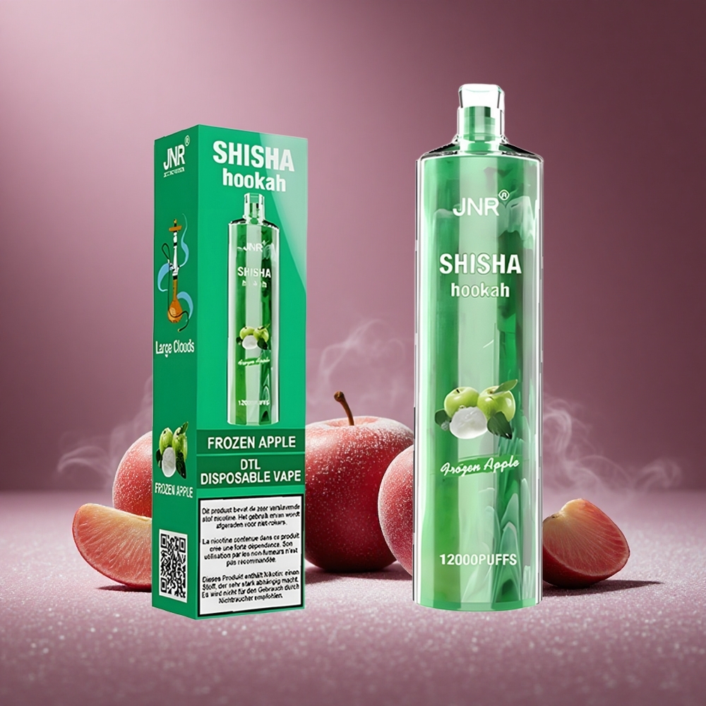 Gefrorener Apfel JNR Shisha Hookah 12000 Züge Österreich Großhandel 24ml E-Liquid 750mAh