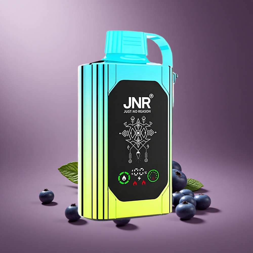 Blaubeere Minze JNR Shisha Hookah Box 20500 Züge Österreich Großhandel HD Display Dual Mesh Coil