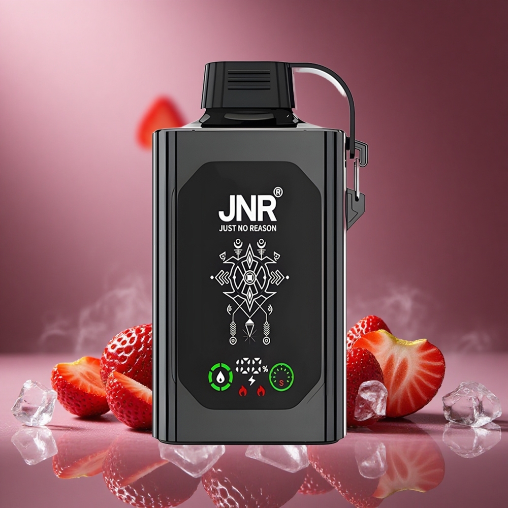 Erdbeer-Eis JNR Shisha Hookah Box 20500 Züge Österreich Großhandel HD Display Dual Mesh Coil