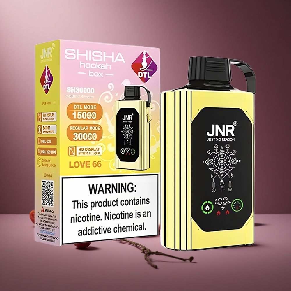 Liebe 66 JNR Shisha Hookah Box 20500 Züge Österreich Großhandel HD Display 25ml Dual Mesh Coil