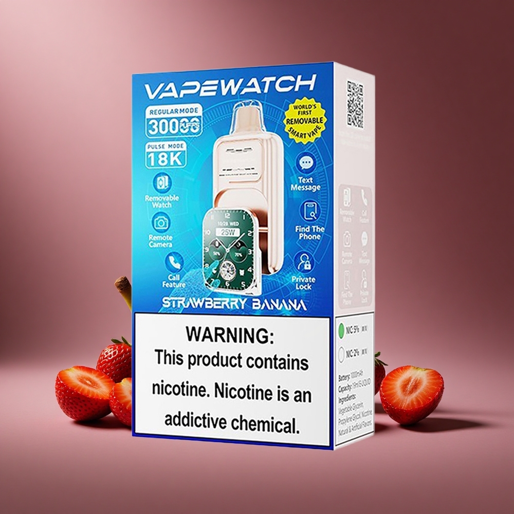 Erdbeer-Banane JNR Vape Watch 30000 Züge Österreich Großhandel Dual Mesh Coil 19mL