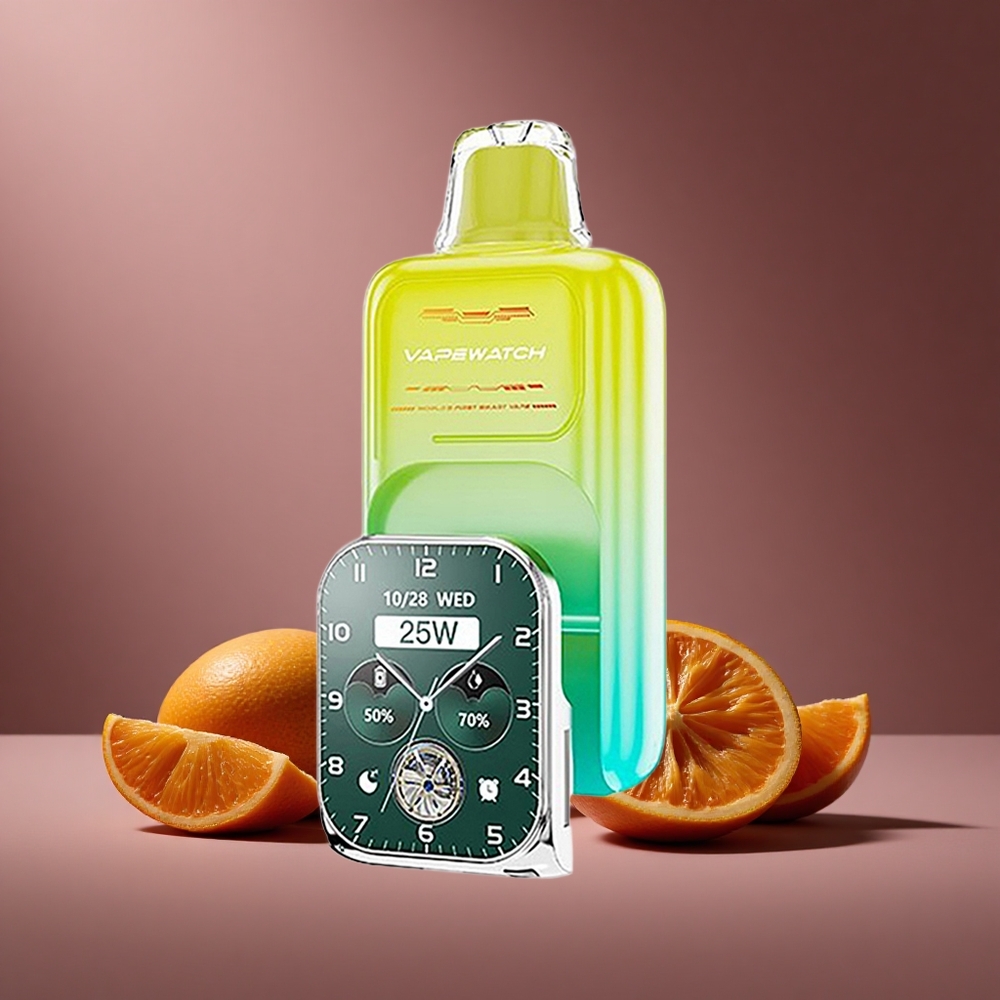 Orange Mango JNR Vape Watch 30000 Züge 19mL E-Liquid Österreich Großhandel Dual Mesh Coil