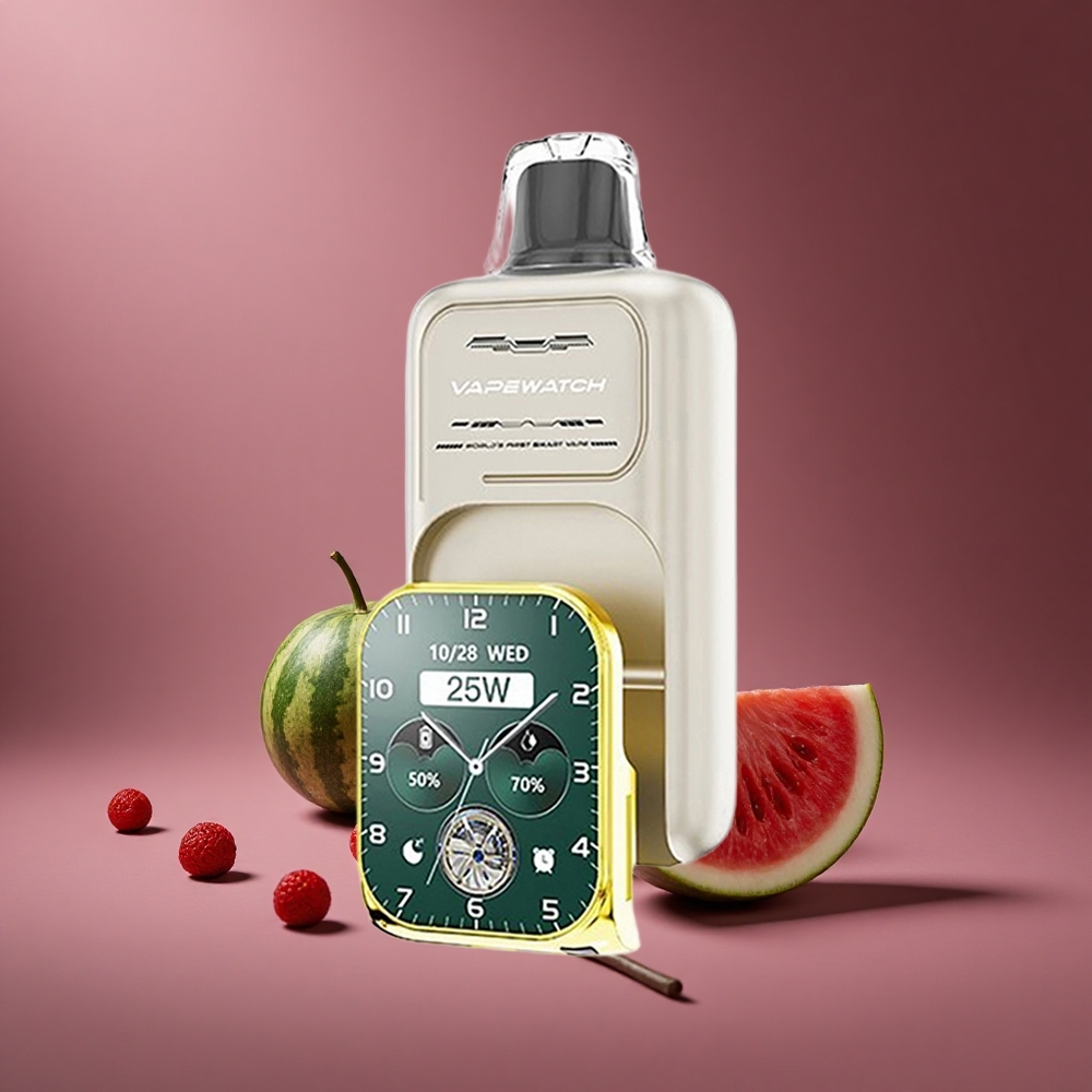 Wassermelone Eis JNR Vape Watch 30.000 Züge Österreich Großhandel Dual Mesh Coil Typ-C Schnellladung
