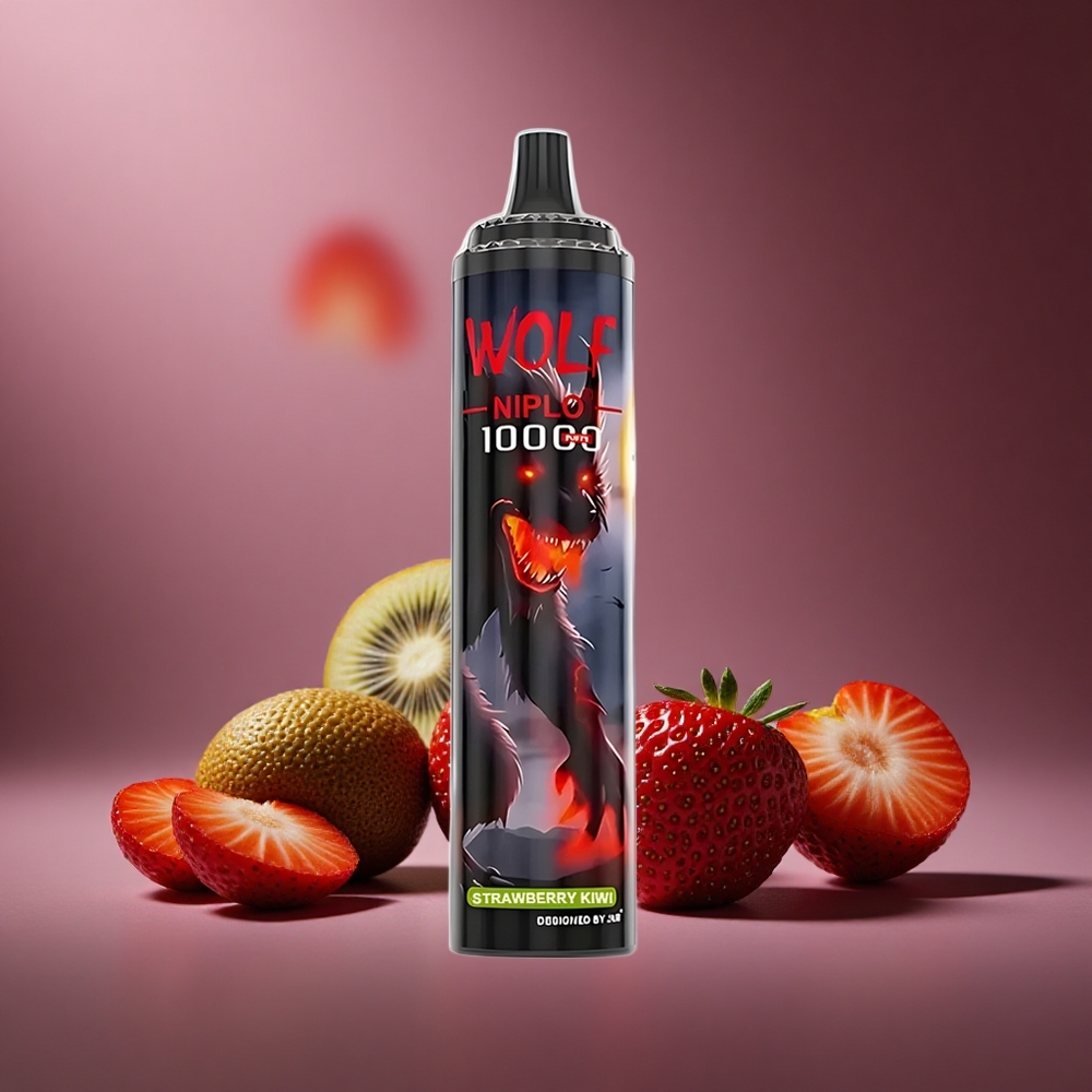Erdbeer-Kiwi JNR Wolf Niplo 10000 Züge Österreich Großhandel Mesh Coil 1.0 Ohm