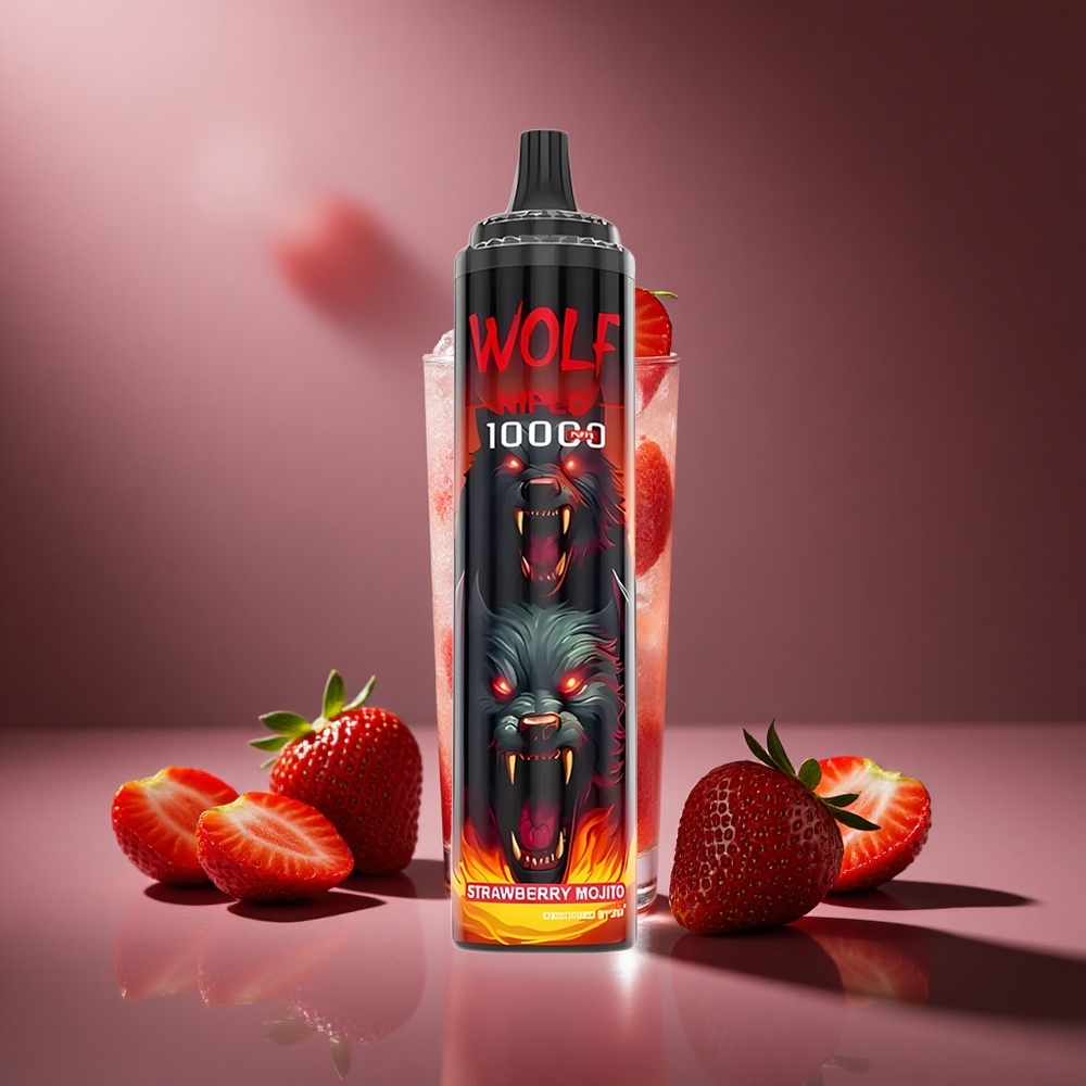 Erdbeer Mojito JNR Wolf Niplo 10000 Züge Österreich Großhandel 20ml 650mAh