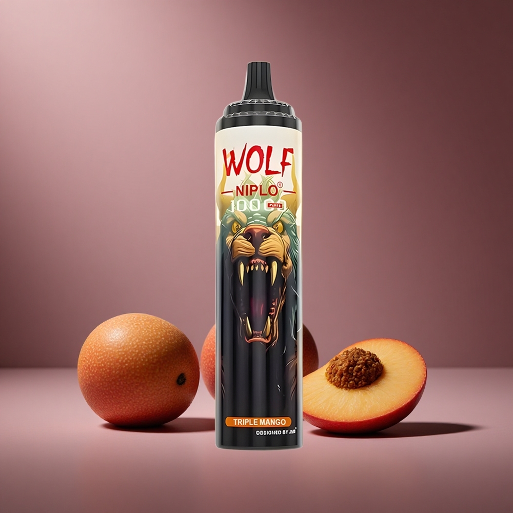 Triple Mango JNR Wolf Niplo 10000 Züge Österreich Großhandel 20ml Liquid & Typ-C Schnellladung