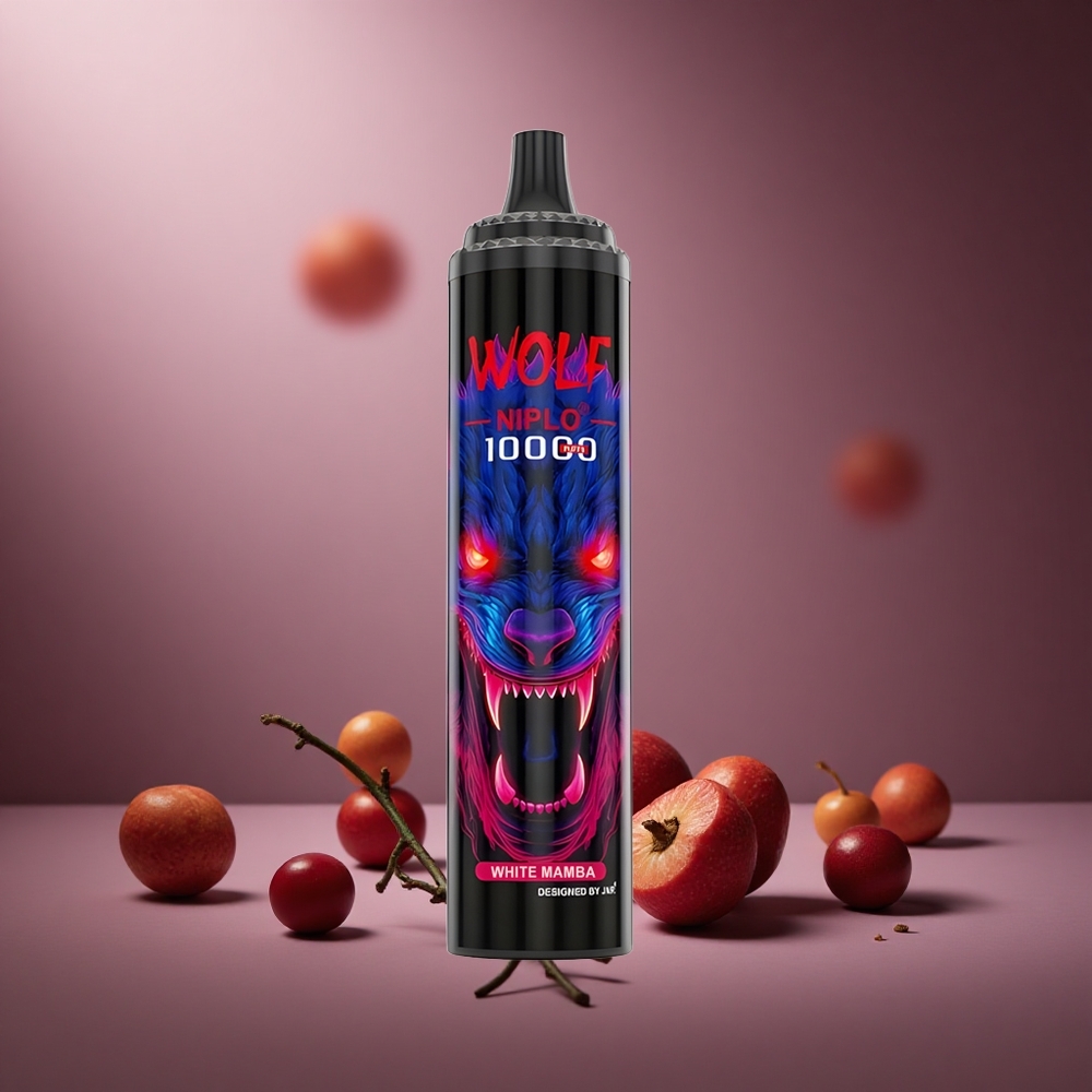 Weiße Mamba JNR Wolf Niplo 10000 Züge Österreich Großhandel 20ml E-Liquid Typ-C Schnellladung