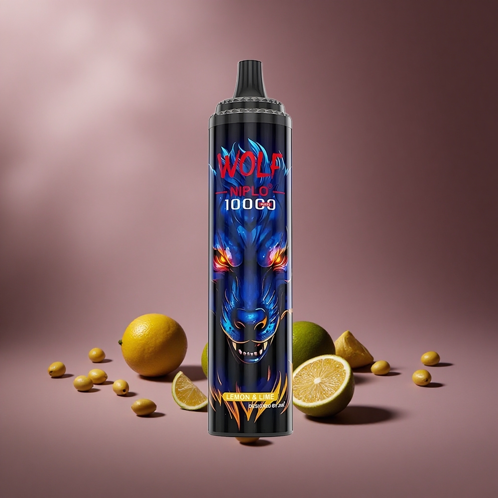 Zitrone & Limette JNR Wolf Niplo 10000 Puffs Österreich Großhandel Mesh Coil 1.0 Ohm Typ-C